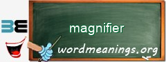 WordMeaning blackboard for magnifier